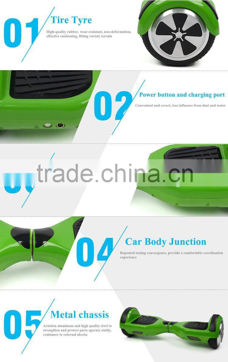 Smoothing delivery 6.5 inch 2 wheel Germany hoverboard with bluetooth speaker
