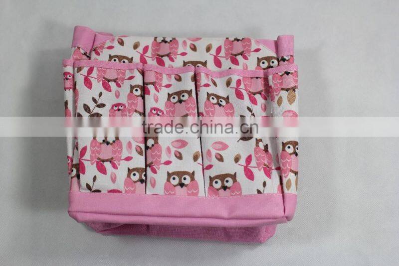 Personality creative design pink owl decoration multi-function hanging baby bag