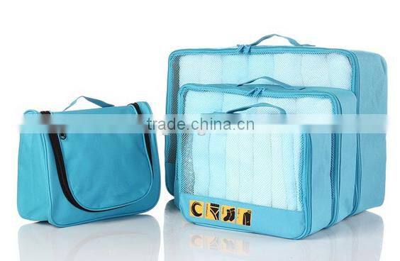 Top quality durable polyester best travel packing cubes travel bag men