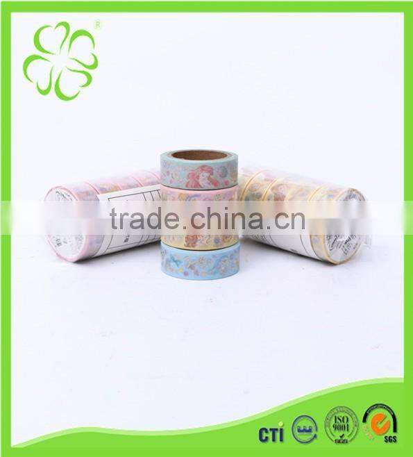 Gloosy Gloden foil Washi Paper Tape for Masking