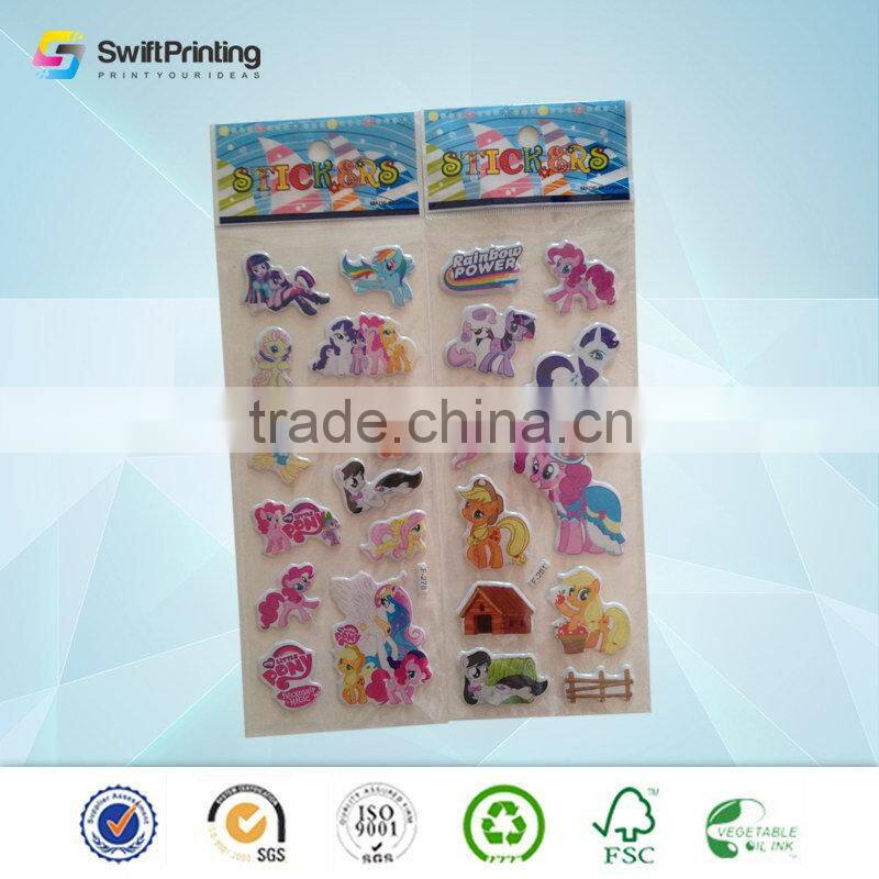 Special Crazy Selling printing colorful resin sticker