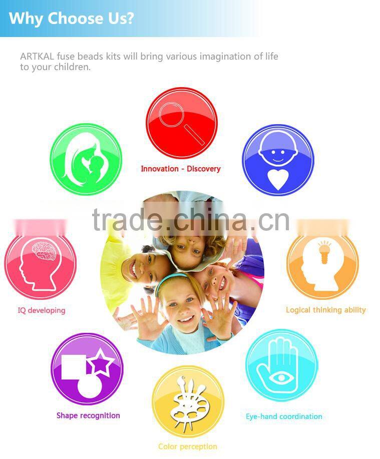 ARTKAL fuse beads 450 beads/box AS124 children intelligent craft toy plastic fuse beads for wholesale