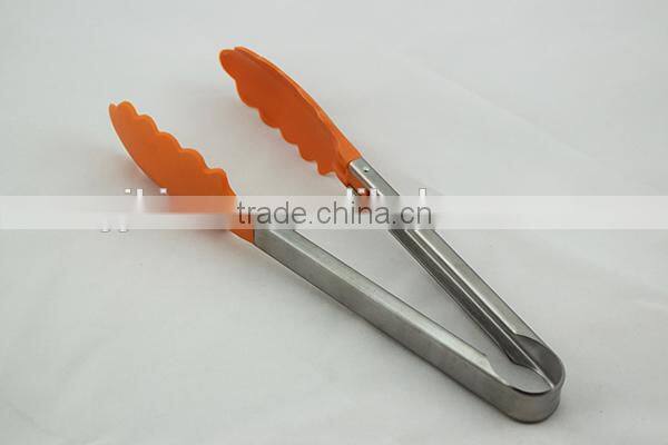 kitchenware stainless steel Nylon serving tongs