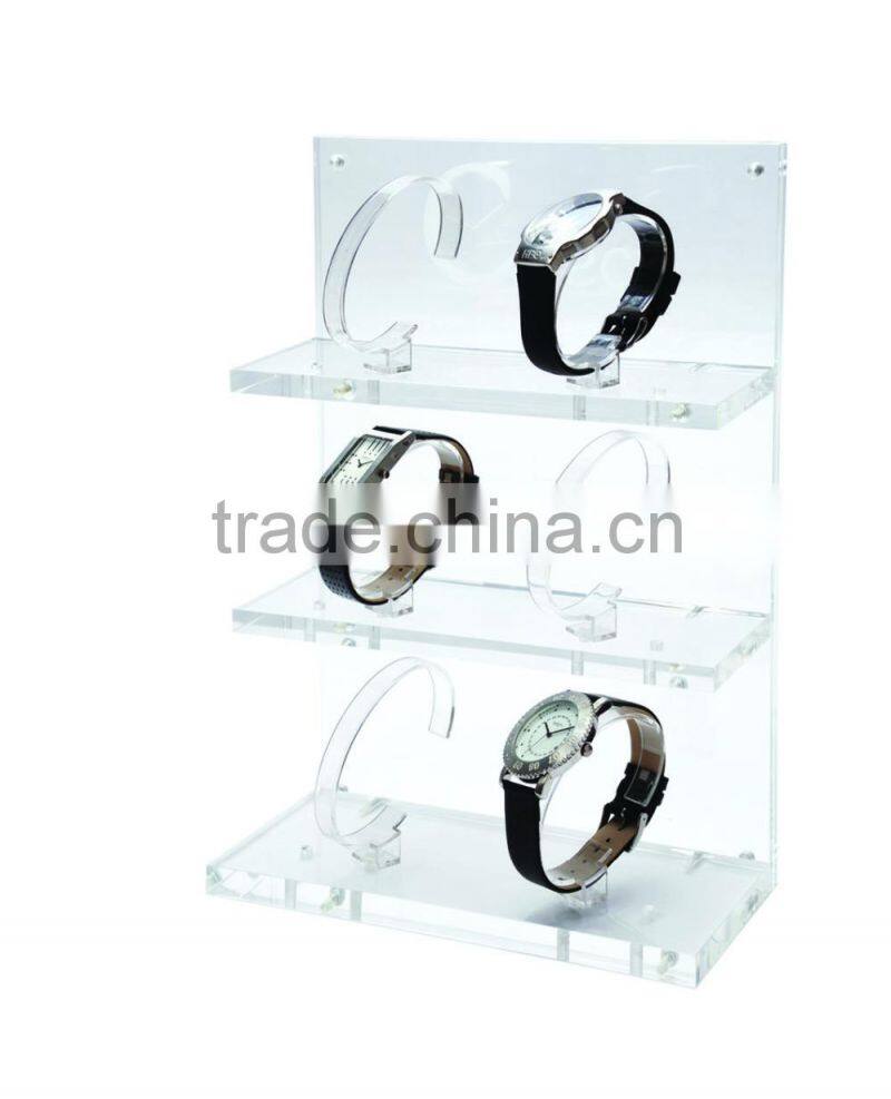 ATI High Quality all kinds of watch 3 lines acrylic pocket watch display stand