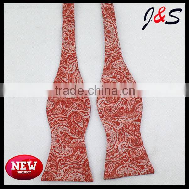 Fashion cotton printing self bow tie