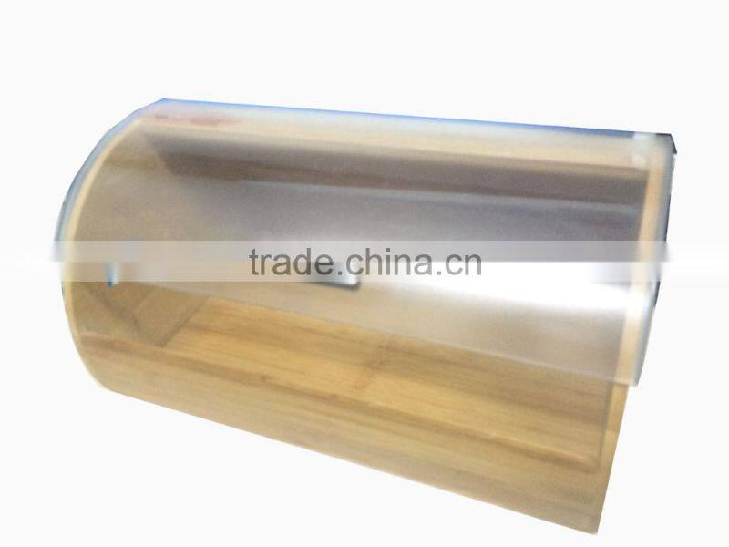 Totally bamboo durable and double large bread box for food storage