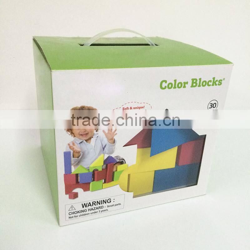 Melors EVA intelligence building blocks toys DIY Enlighten EVA Confirm to EN71 ASTM 100pcs colorful eva blocks toys