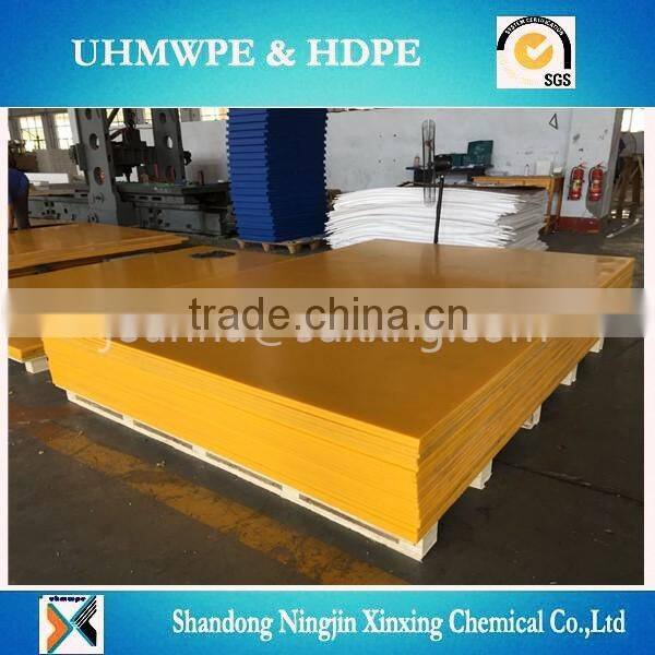 several colors and sizes High Density polyethylene sheet