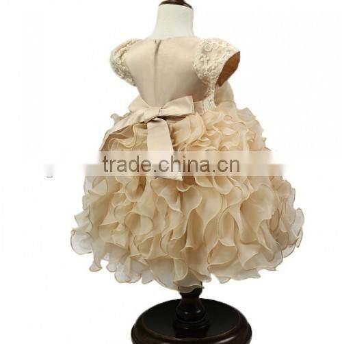 2016 Children Frocks Designs Baby Dress Designs Pearls Decoration Baby Dress Designs