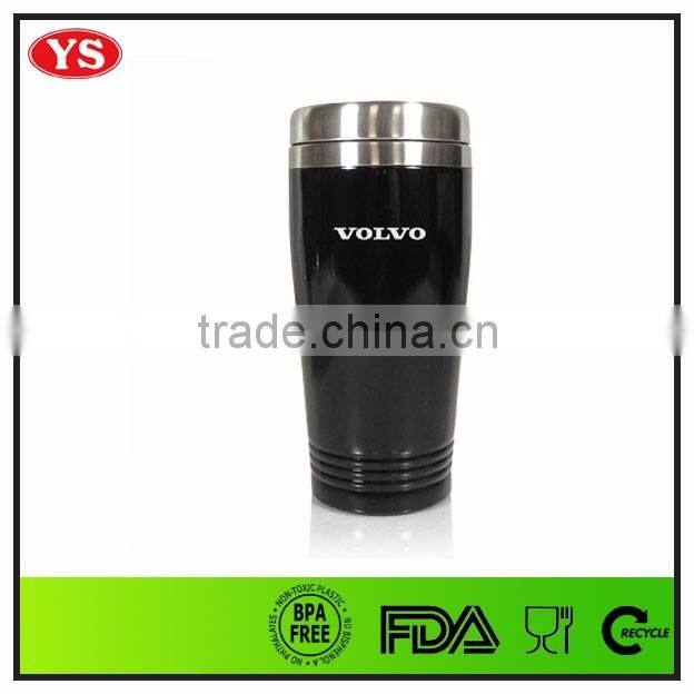 eco friendly 16oz double wall thermal non-spill stainless steel travel mug