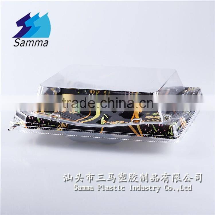KW-0014SY-BK Wholesale disposable Japanese sushi take away box