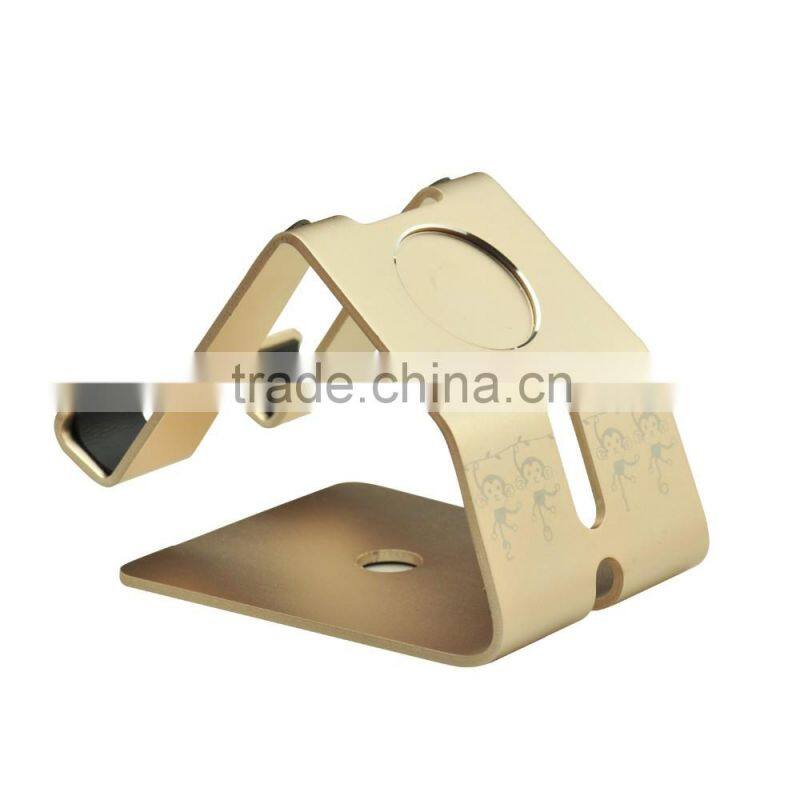 Wholesale Aluminum alloy mobile phone stand black gold sliver