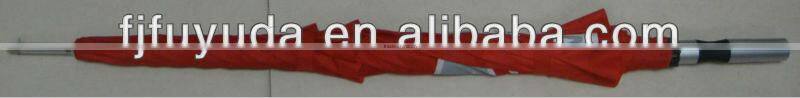 red Top quality automatic advertising dual layers aluminum golf umbrella