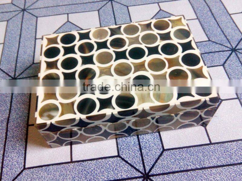Jewelry box beautiful horn & wood handmade jewelry storage box