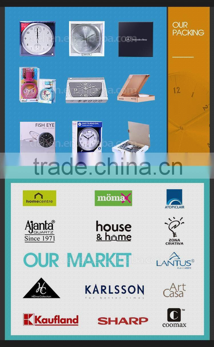 DEHENG mdf wall clock,vintage round clock, round rose art clock