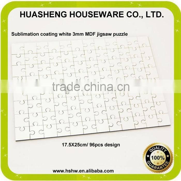China manufacturer A4 heat press mdf jigsaw