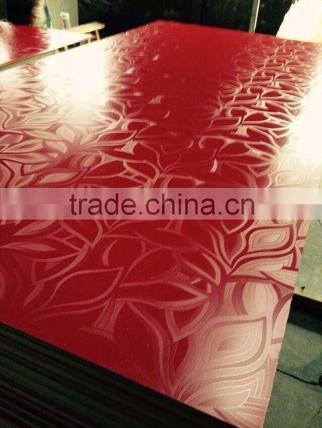 High glossy MDF panel 23pcs groove