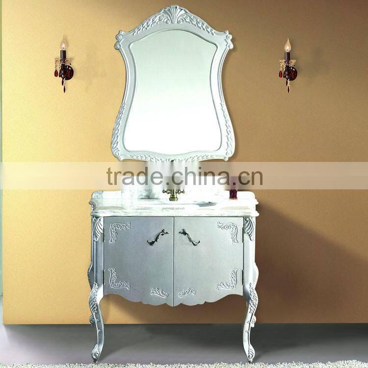 Hot sale bathroom vanity furniture oak solid wood WTS161
