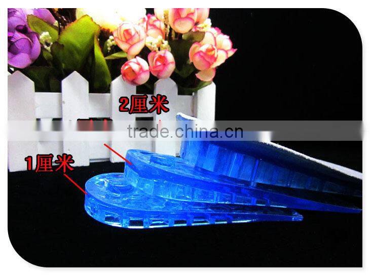 3 layers silicone height increasing shoe heel cushions soft gel heel cups adhesive foot care inner shoe lift taller pads