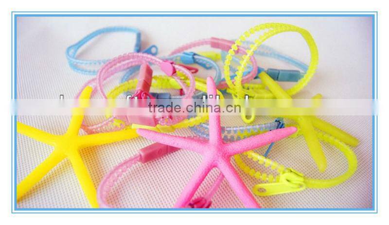 2013 hot sale glow in dark zipper bands