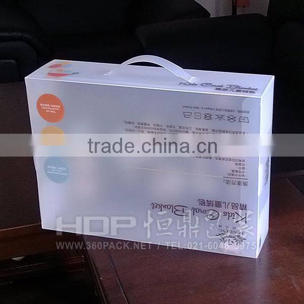 custom printed clear plastic box for clothes packaging