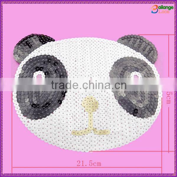 China manufacturer wholesale sequin embroidery patch for kids textile