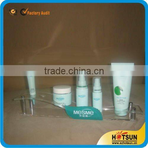 elegant style acrylic cosmetic display stand for lipstick/perfum/ nail oil/ skin cream/beauty product