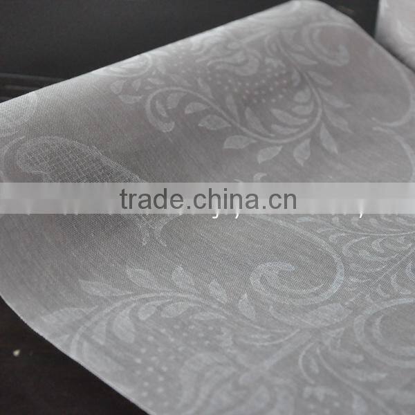 zebra satin table runner