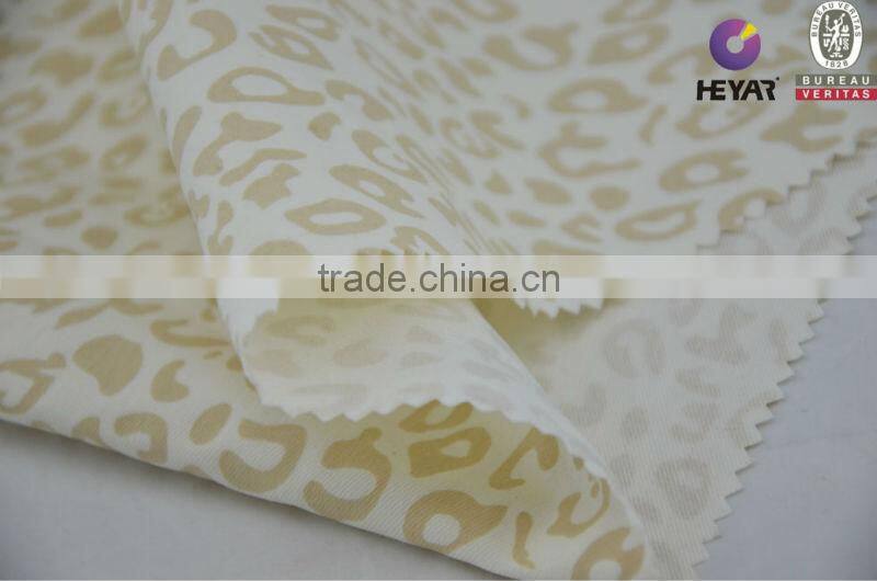 Stretch print fabric cotton poly spandex twill