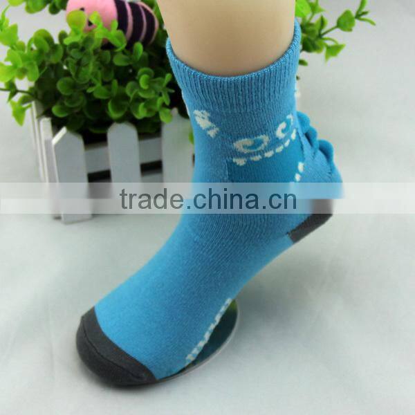 GSC-3 2015 New design quality children bamboo fashion socks with argyle design