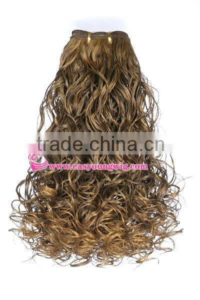 Synthetic weaving afro culy hair extension, hair weave for african black women