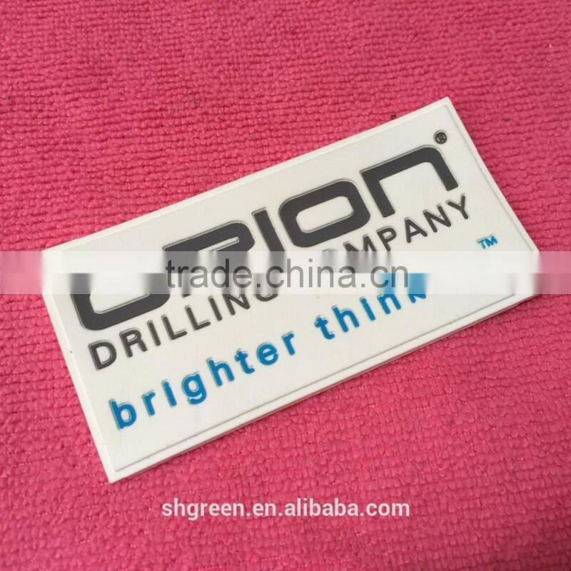 Factory price soft rubber logo tag,PVC rubber label with 3D effect