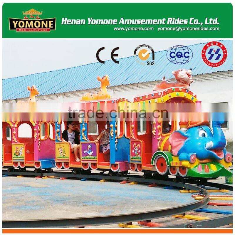 The latest theme park kid games amusements rides electric train for sale