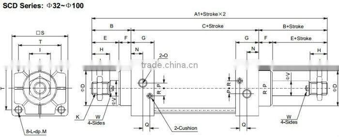 SC Series Standard Cylinder Air Cylinder