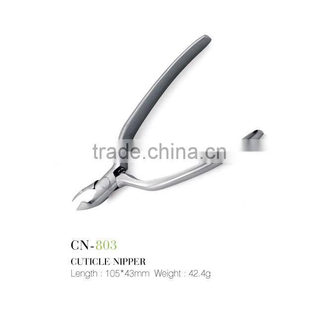 Durable stainless steel mirrored cuticle nipper