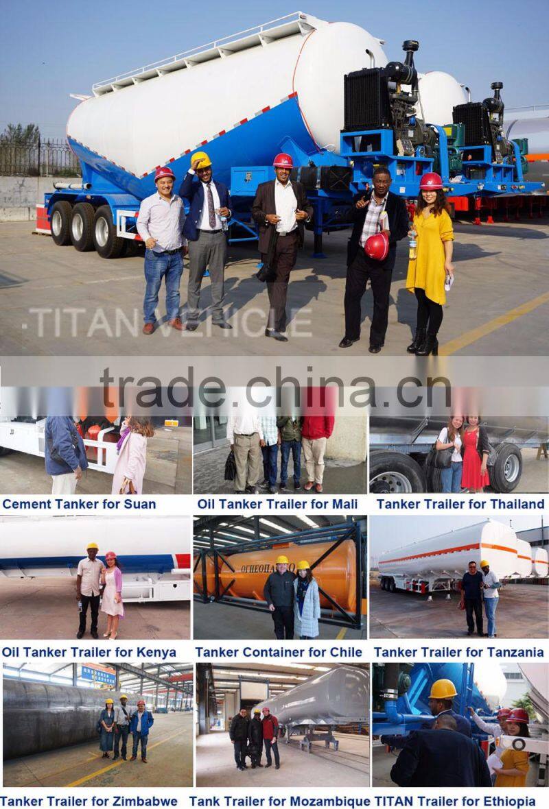TITAN Silo cement tanker , cement silo trailer -- FOB 14500