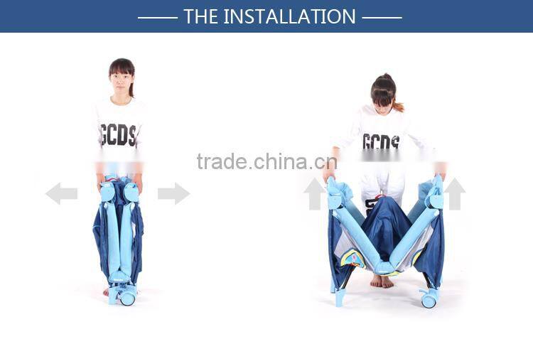 Multi-function baby playpen/playard, baby cot bed with cartoon pattern
