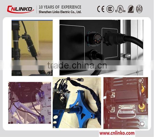 IP67 Waterproof Welding Plug and Sockets Connector PIN Connector 9, for Audio Amplifier Connector