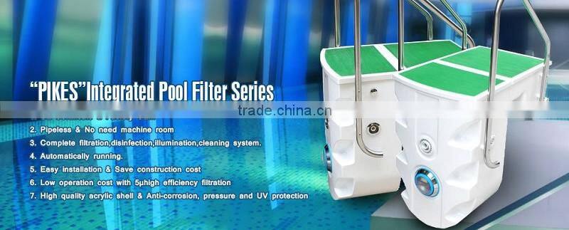 PIKES Pipeless Pool Filter, Integrated Pool Filter, Swimming Pool Filter Pump PK8028