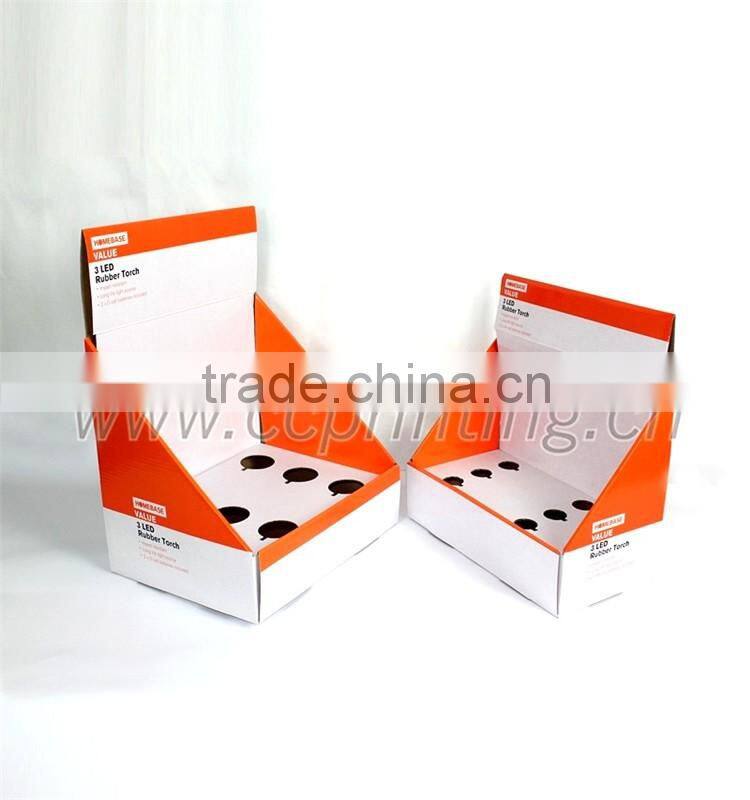 Customized Cardboard Counter display boxes corrugated display box