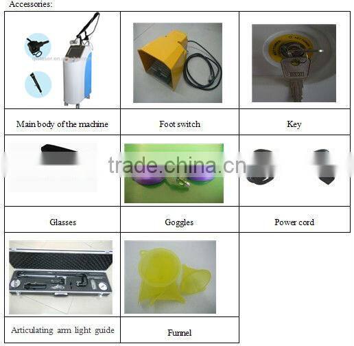 Professional dispel scar,Remove wrinkles,the hightest quality CO2 Fractional Laser machine