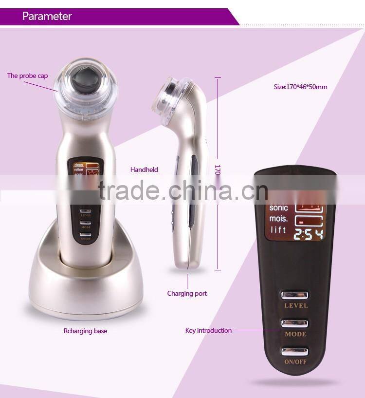 lead-in & Lead out Lift scraber Feature and Supersonic Operation System ultrasound skin care scrubber
