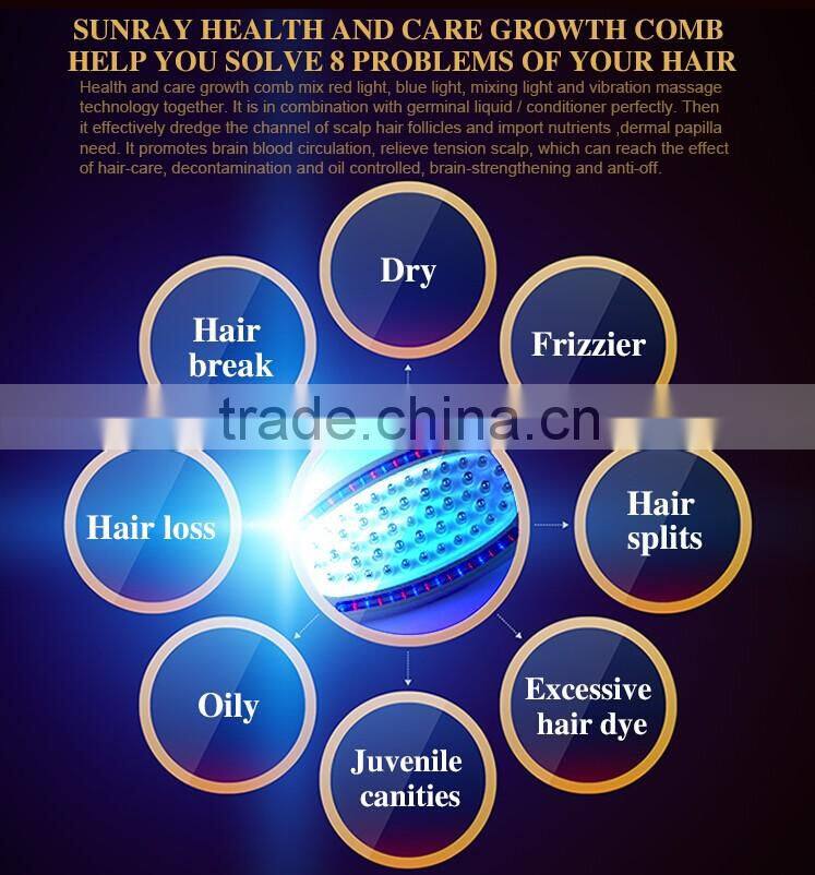 Hot sale and unique hair growth comb laser massage comb