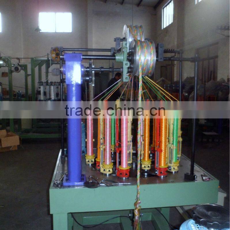 24 spindle elastic high speed round ropes braiding machine