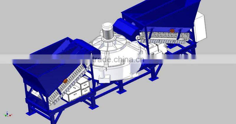 New structure MD1200 mobile concrete mixing plant