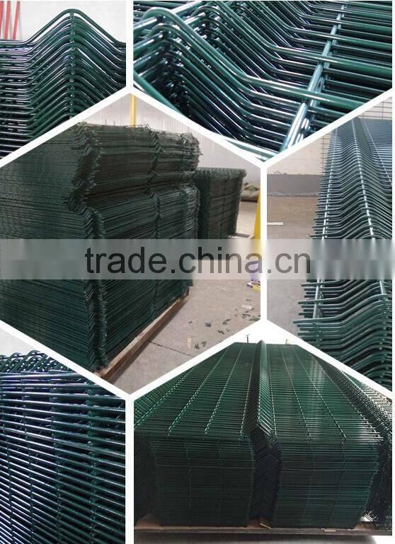 New product 2015 best sale green vinyl coated welded wire mesh fence