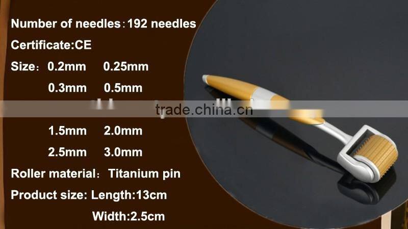 Skin Care 192 Needles Microneedle Derma Roller Therapy Face Body Dermaroller