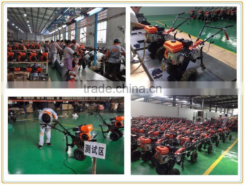 Top quality manual starter 13hp Diesel Gear Driving cultivator tiller with top spare parts