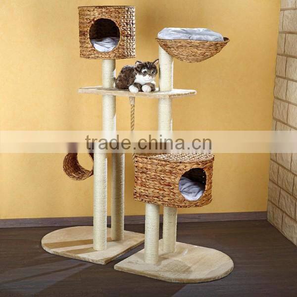 S&D Funny style Water hyacinth cat accessories cat toy house for cats