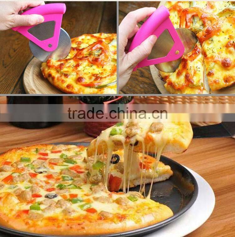 Promotional Stainless Steel Blade Pizza Cutter and Cake Server